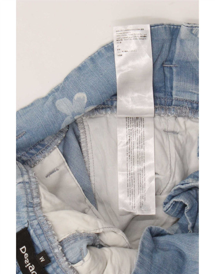 Pantaloni Cargo Harem Desigual pentru femei L32 L28 Blue Lyocell Floral