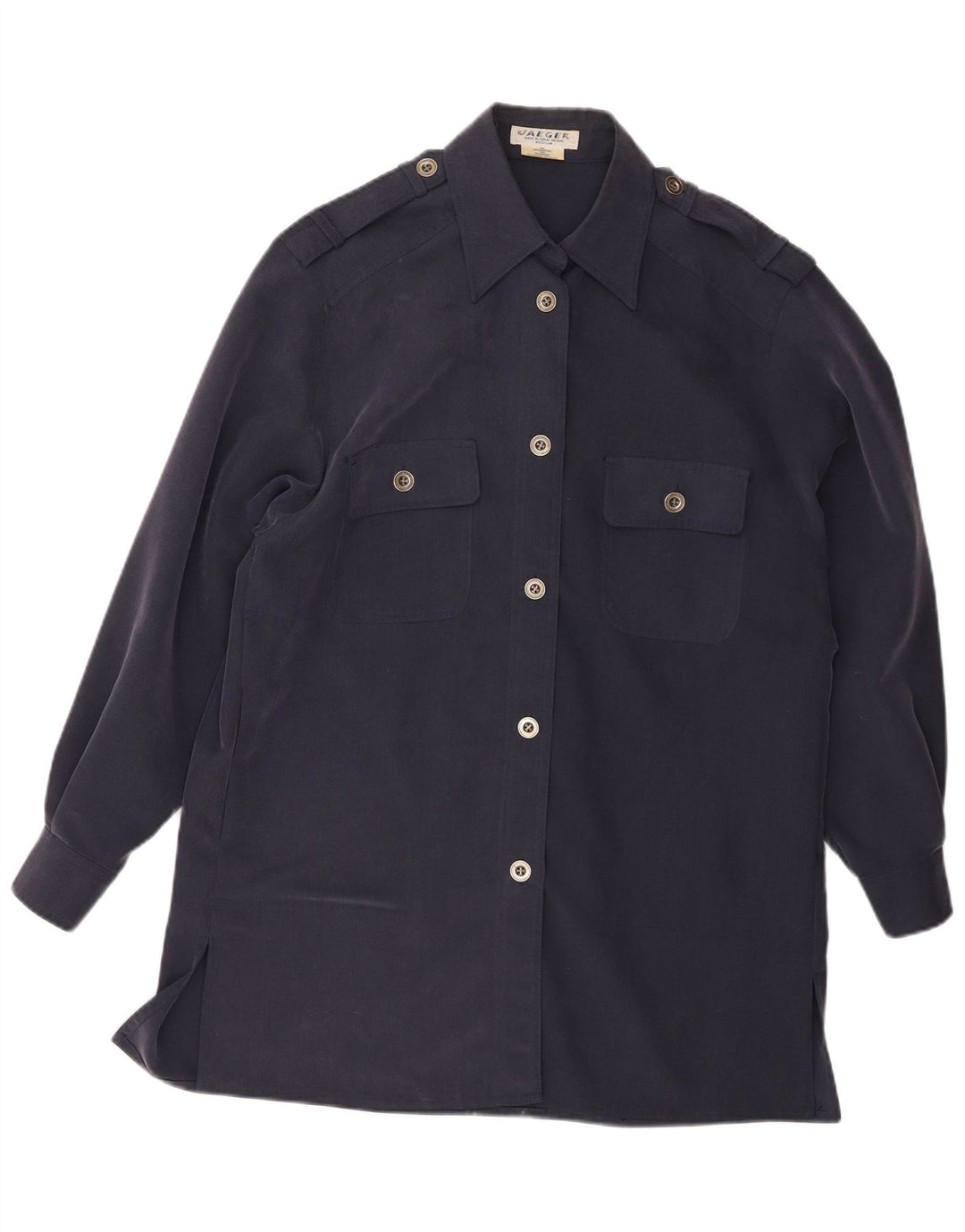 Jaeger Pardesiu pentru femei UK 14 Medium Bleumarin Modal