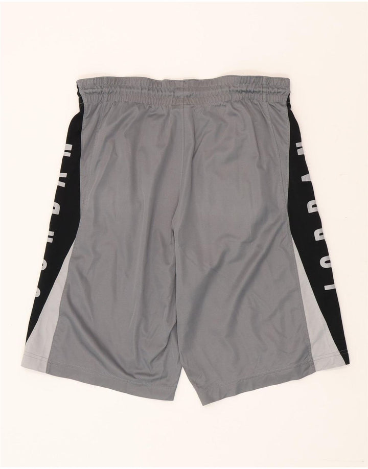 Pantaloni scurți sport grafic Dri Fit Jordan pentru bărbați, gri, poliester color bloc