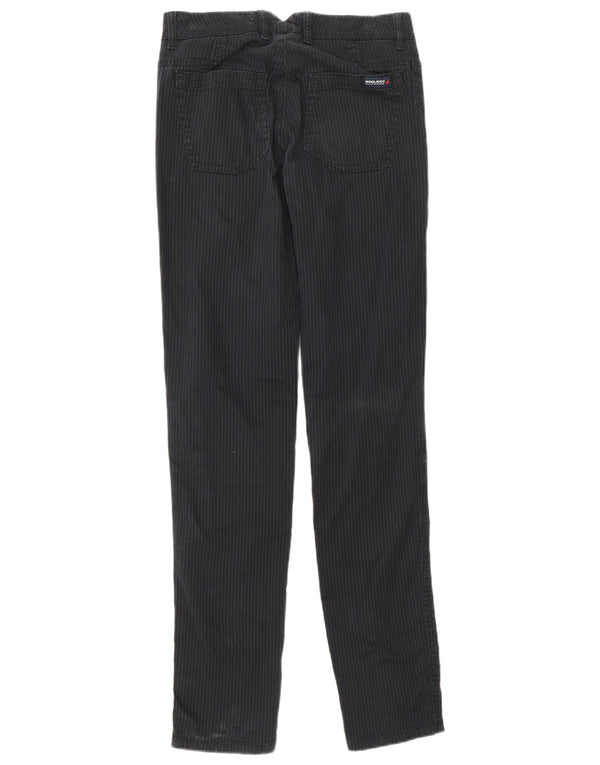 Woolrich Pantaloni casual subțiri pentru femei L27 L32, bumbac cu dungi albastru bleumarin