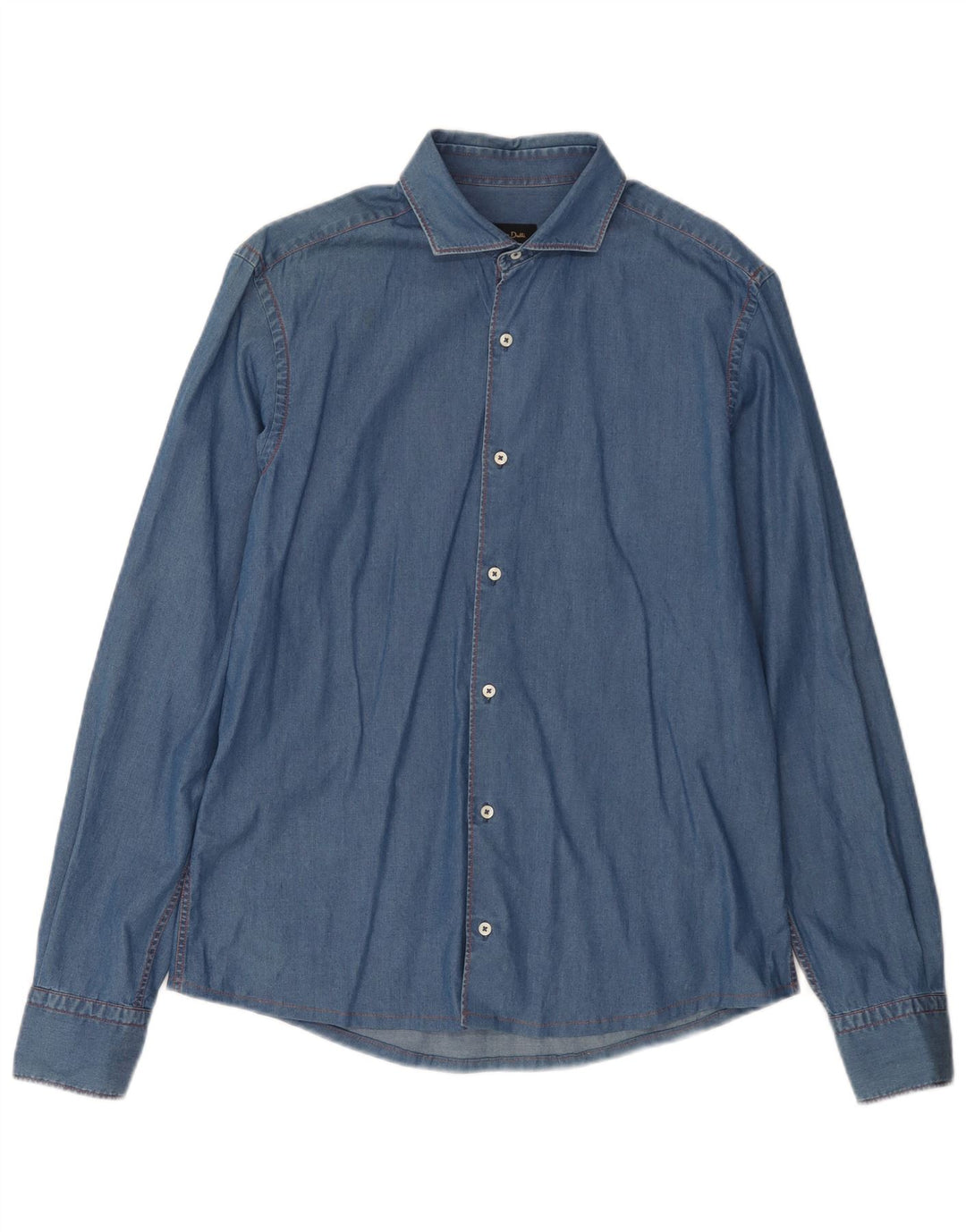 Cămașă din blugi pentru bărbați MASSIMO DUTTI, albastru mediu