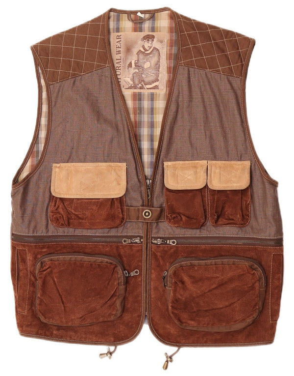 Jachetă Utility Conbipel Natural Wear pentru bărbați IT 48 Medium Brown Colorblock