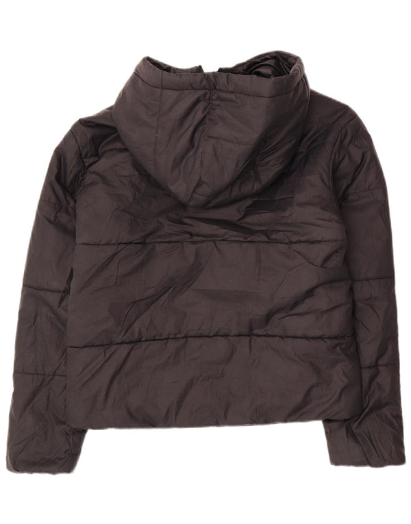 Jachetă căptușită reversibilă cu glugă Nike pentru femei UK 10 Small Black