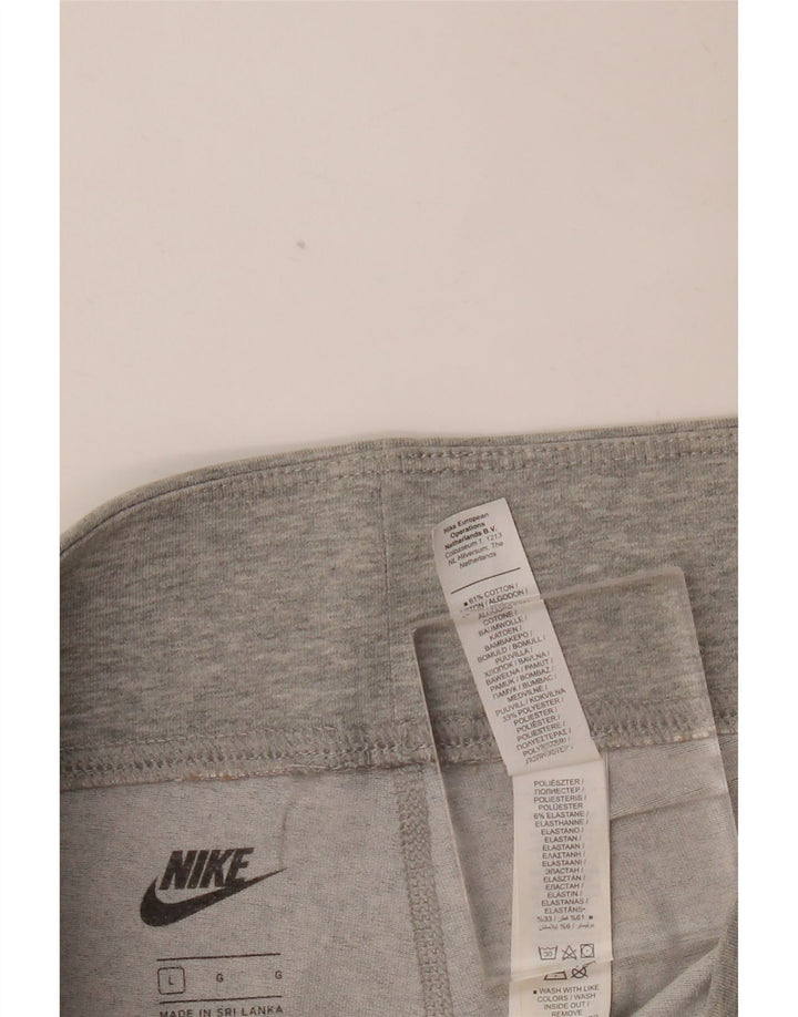 Leggings grafic NIKE pentru femei UK 14, mare, gri bumbac