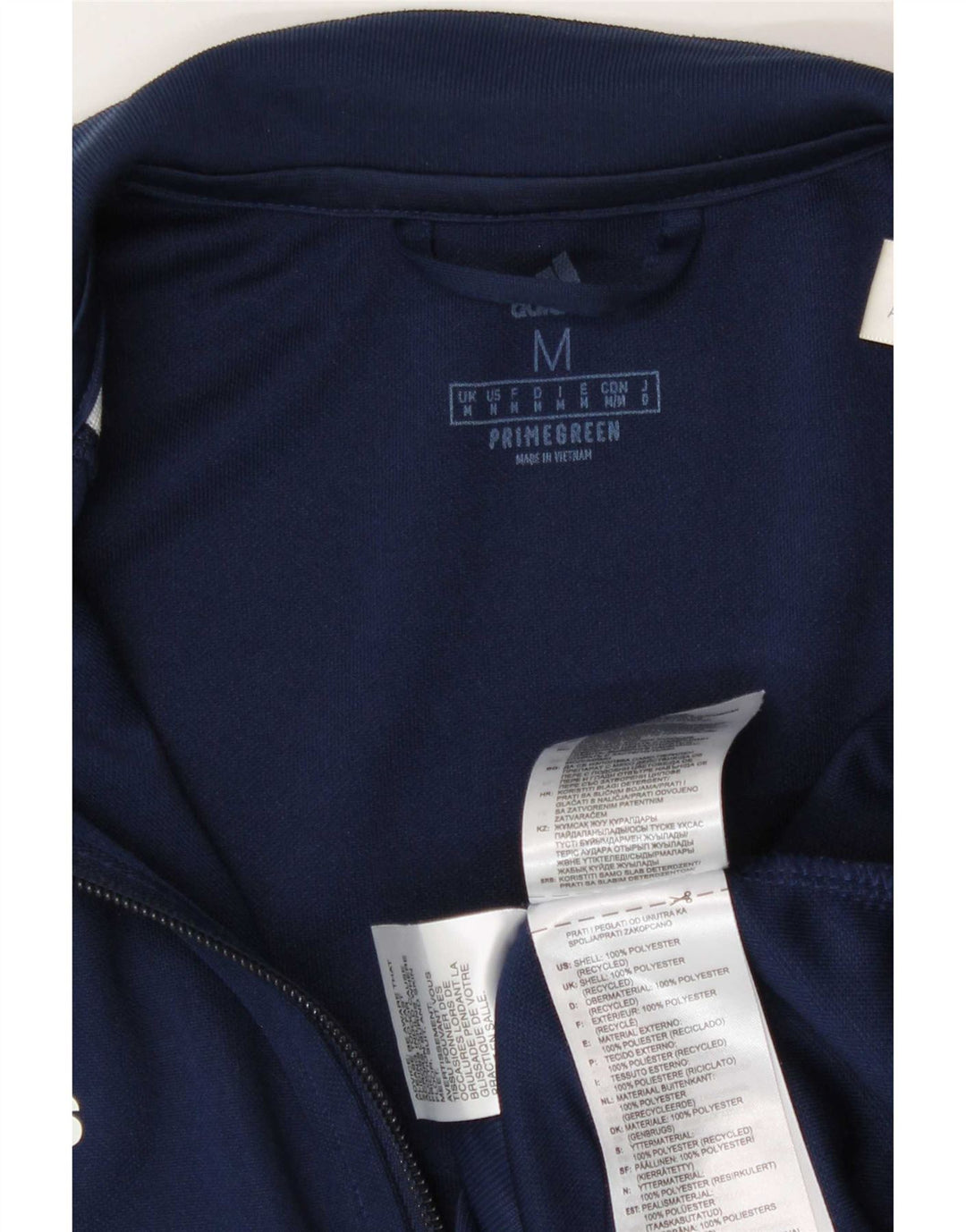 Jachetă de top pentru trening Adidas Aeroready pentru bărbați, poliester mediu albastru bleumarin