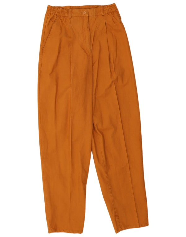 Pantaloni chino vintage cu talie înaltă pentru femei EU 42 Large W30 L32 Galben