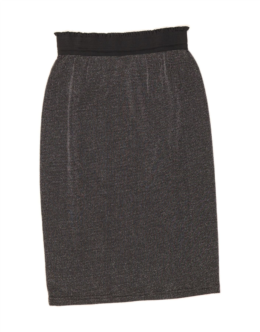 VINTAGE Womens Pencil Skirt W30 Medium Black Acrylic Vintage Vintage and Second-Hand Vintage from Messina Hembry 