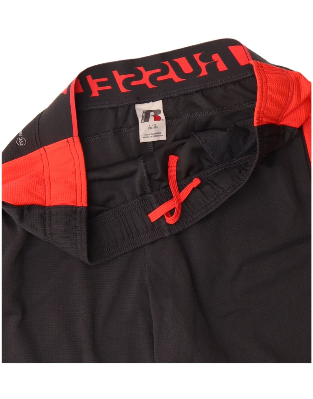 RUSSELL ATHLETIC Pantaloni scurți sport grafic pentru bărbați, mari, gri, bloc de culoare