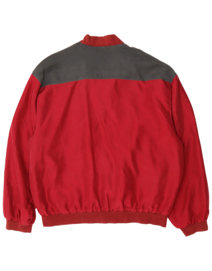 Jachetă bomber C&A pentru bărbați EU 48/50 roșu mediu Argyle/Diamond