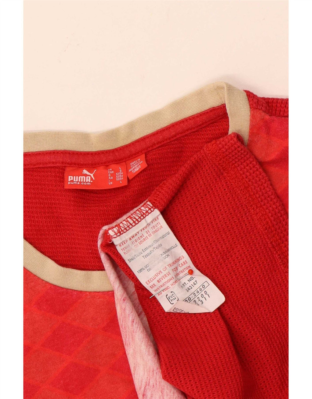 Vestă grafică pentru bărbați Puma, mare, roșu, bumbac geometric