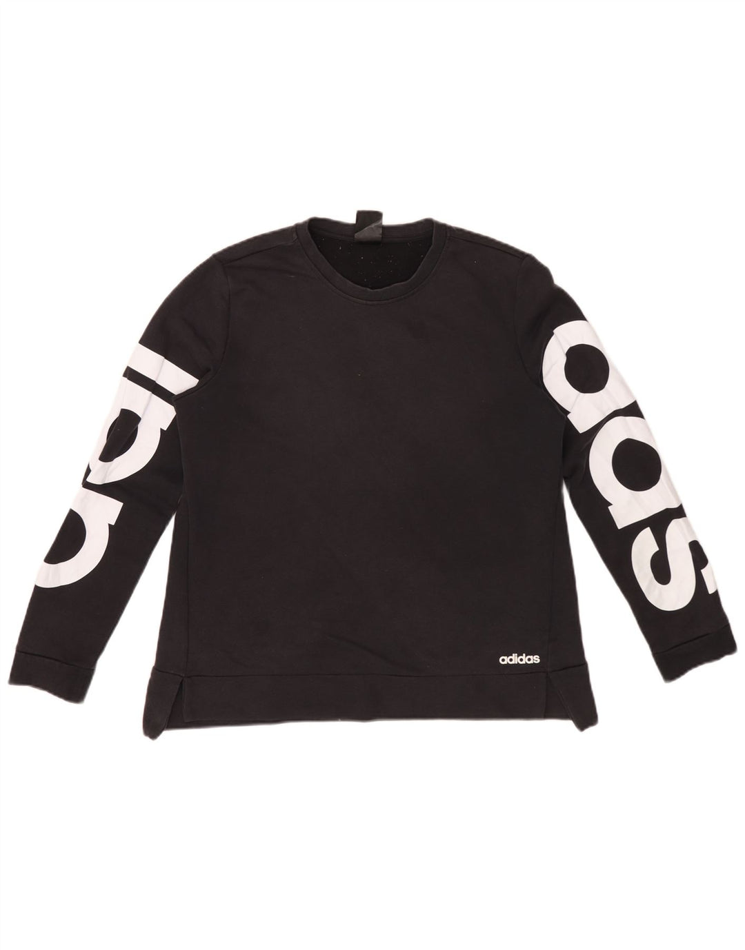 Pulover adidas Climalite Graphic pentru femei IT 44 bumbac mediu negru