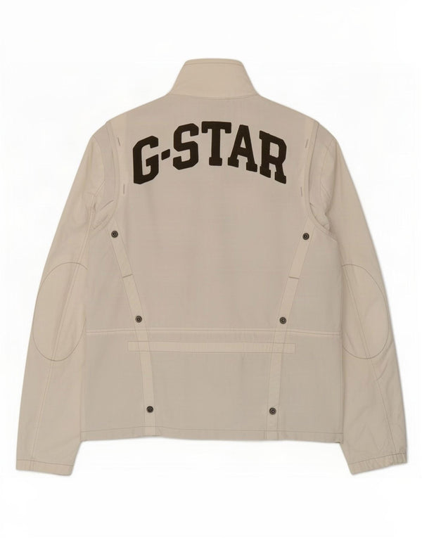 Jachetă grafică pentru bărbați G-Star UK 42 XL Bumbac alb