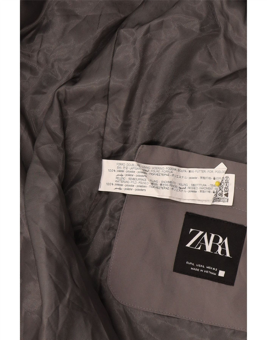 Gilet pentru bărbați Zara UK 40, mare, gri, poliester