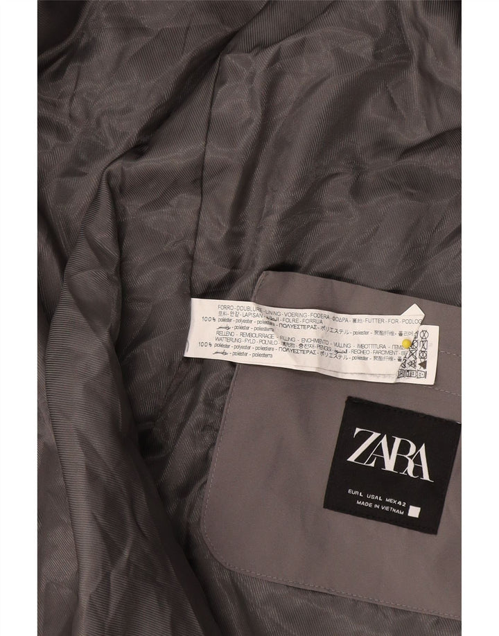 Gilet pentru bărbați Zara UK 40, mare, gri, poliester