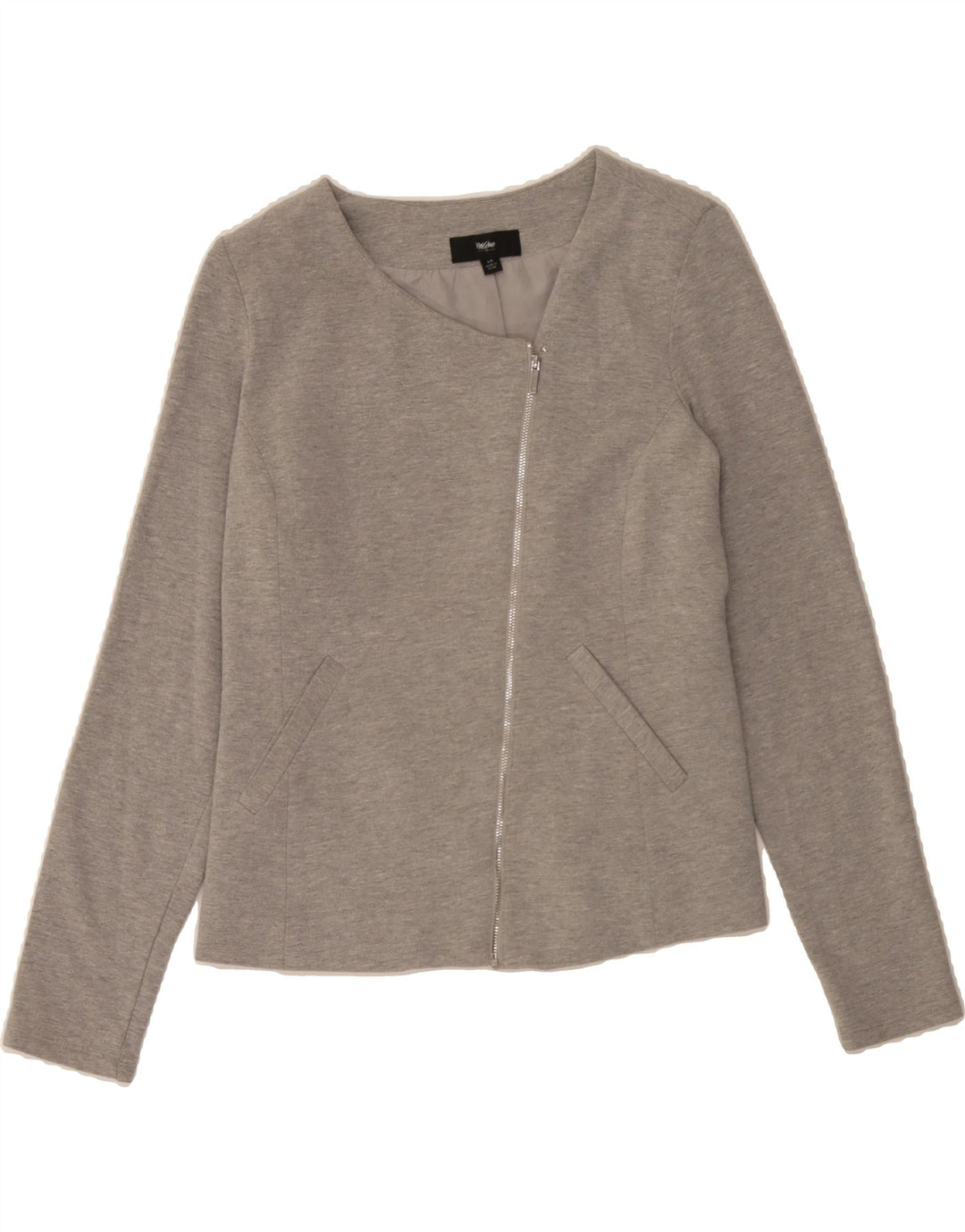 MOSSIMO Womens Blazer Jacket UK 16 Large Grey Cotton Vintage Mossimo and Second-Hand Mossimo from Messina Hembry 