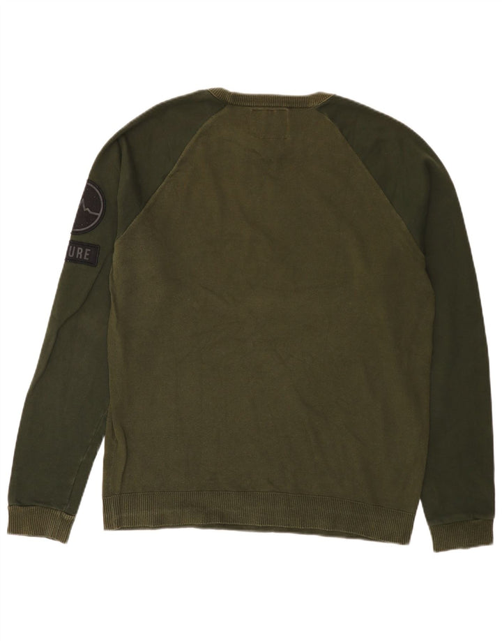Pulover pentru bărbați Jack & Jones Pulover mare, verde, color block