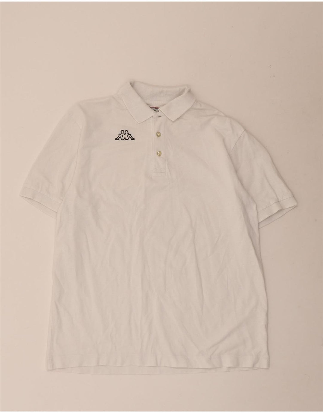 Cămașă polo pentru bărbați Kappa XL Bumbac alb