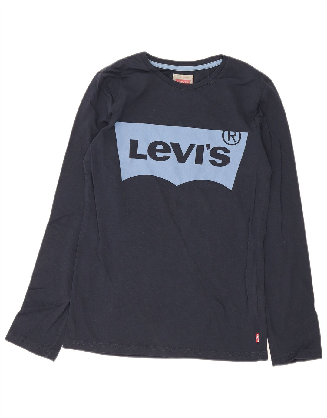 Levi's Boys Regular Graphic Top Maneca lunga 13-14 ani Bumbac, albastru bleumarin