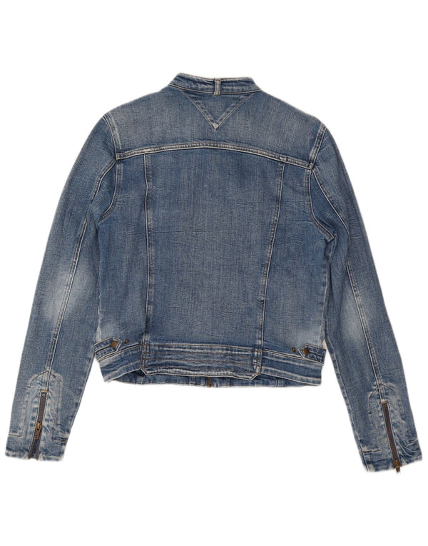 Jachetă de denim pentru femei Tommy Hilfiger UK 14 mare, albastru, bumbac