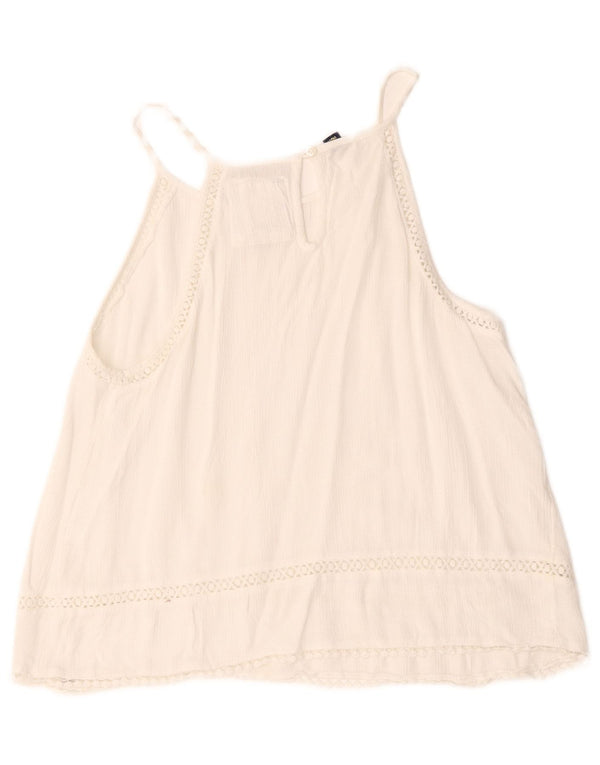 Bluză supradimensionată fără mâneci Superdry pentru femei UK 10 Small White