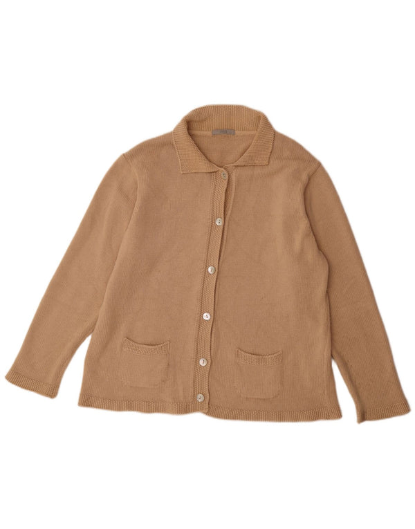 Marks & Spencer Womens Cardigan Sweater UK 20 2XL Beige Acrylic