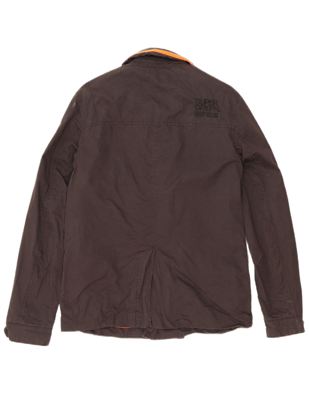 Palton Superdry pentru femei UK 16, mare, negru, bumbac