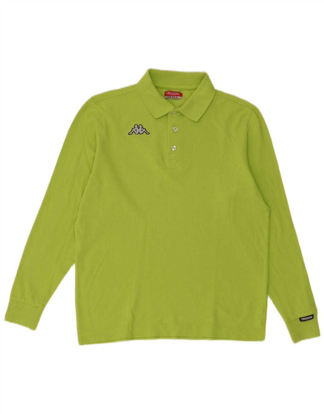 Tricou polo pentru bărbați Kappa cu mânecă lungă, verde mic