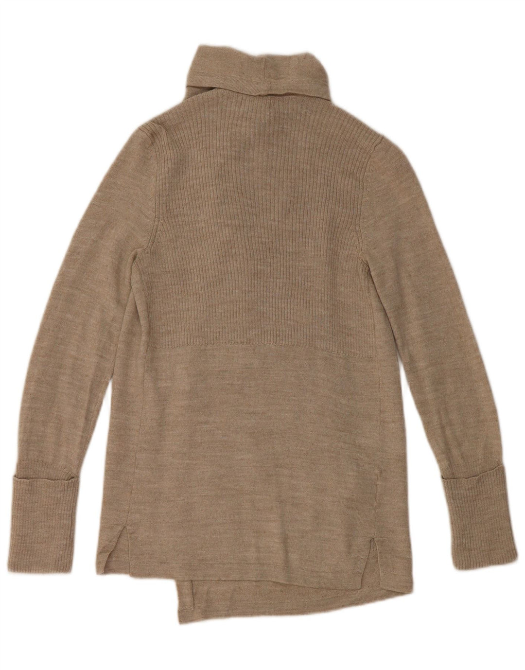 EDDIE BAUER Pulover cardigan deschis pentru femei UK 6 XS Bej Acrilic