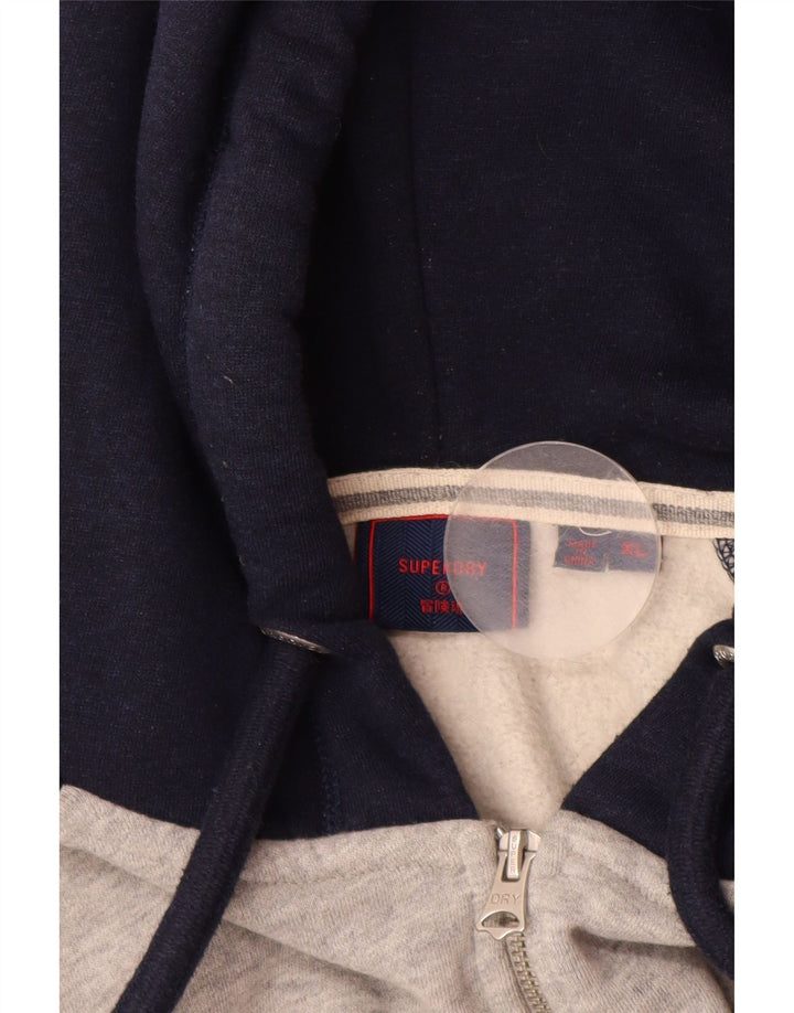 Pulover SUPERDRY pentru bărbați, cu fermoar, XL, bumbac color bloc