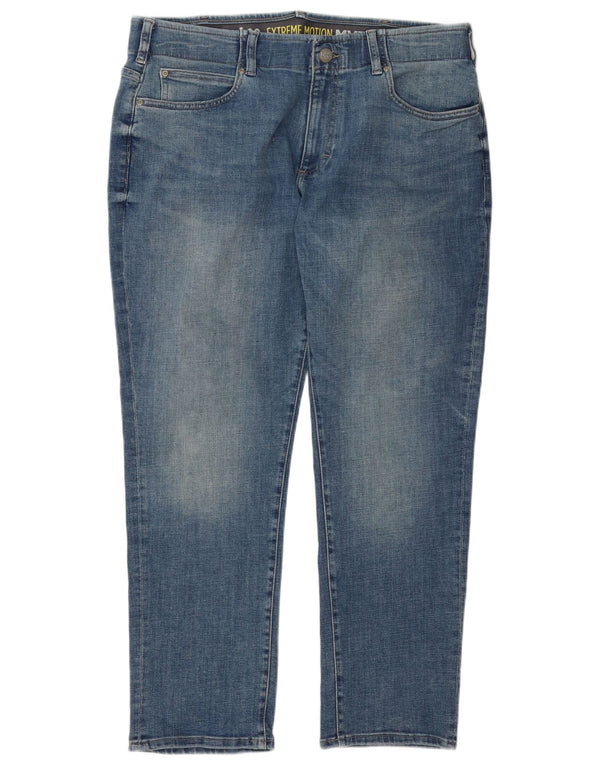 Blugi drepti conici pentru femei Lee Extreme Motion W36 L30 bumbac albastru