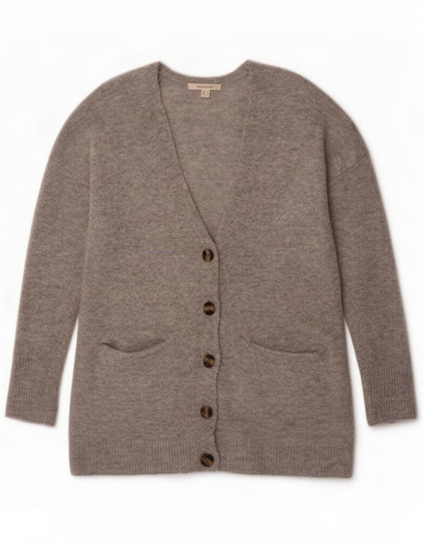 White Stuff Pulover cardigan pentru femei UK 8 Small Gri pete Acrylic