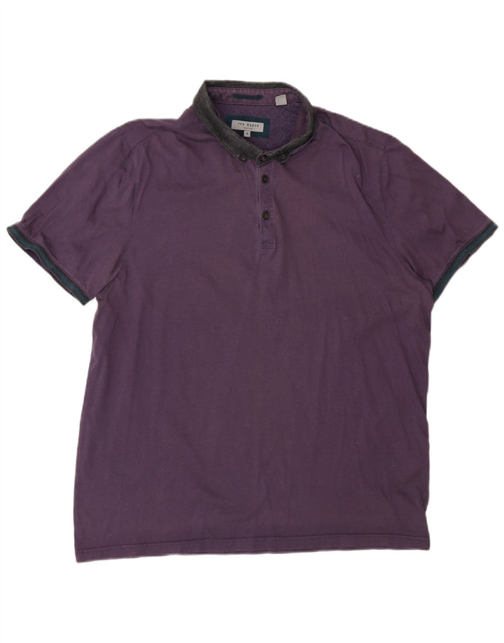 Tricou polo rugby pentru bărbați Ted Baker Mărimea 5 XL violet