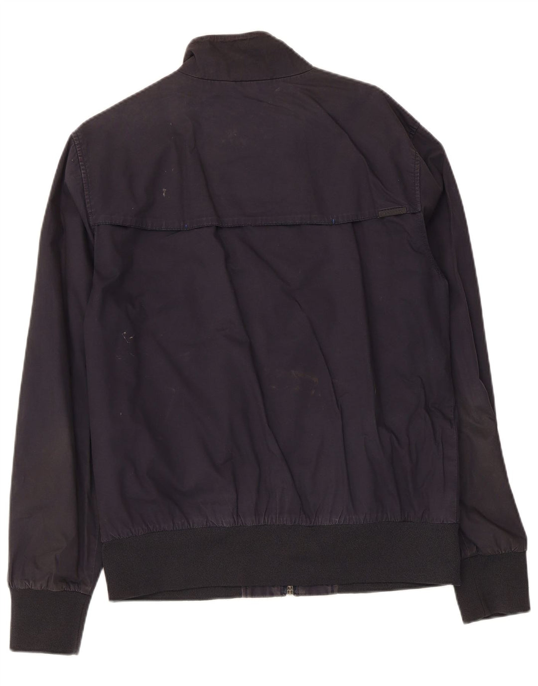 Superdry Mens Bomber Jacket UK 42 XL Navy Blue Cotton