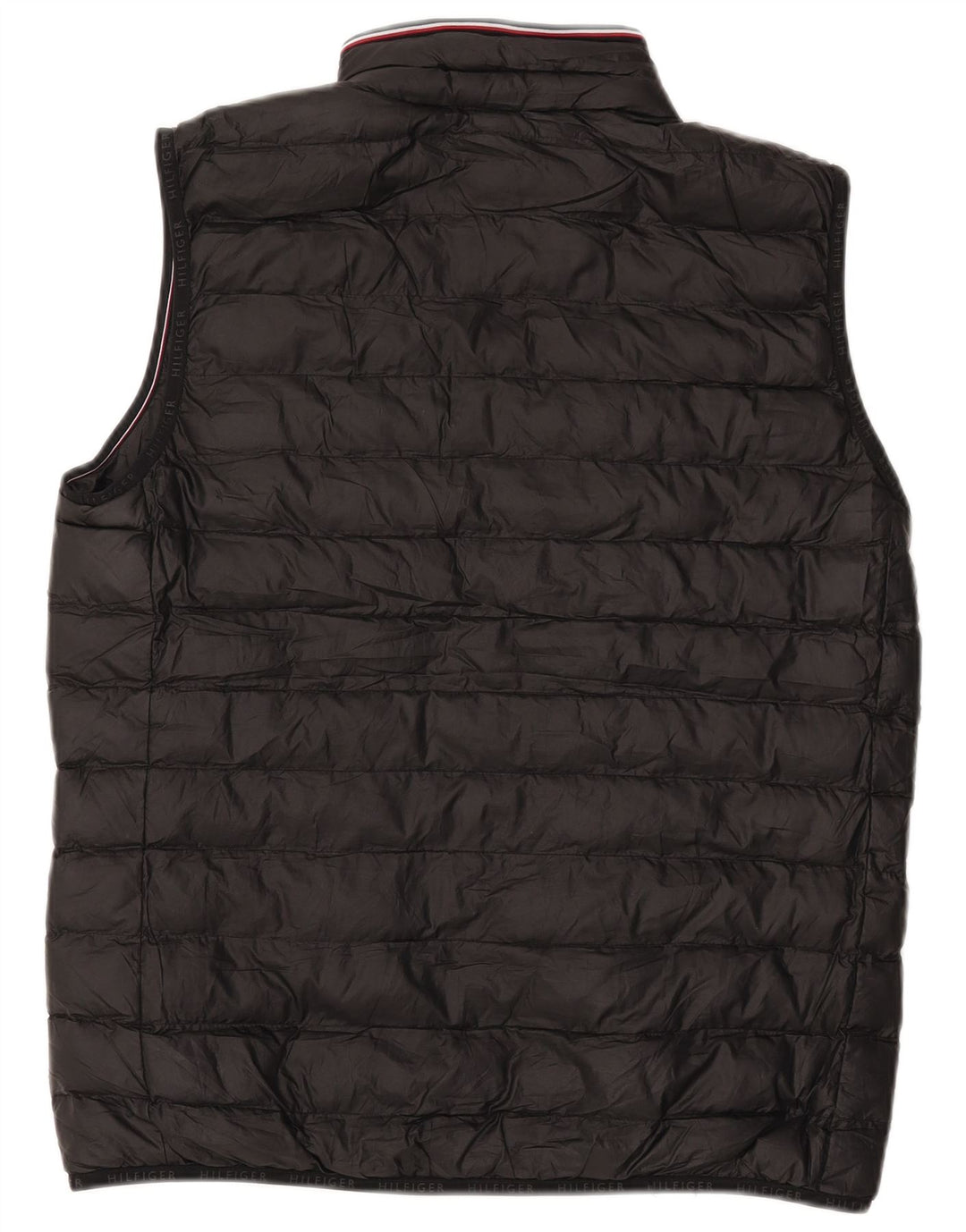 TOMMY HILFIGER Gilet căptușit pentru bărbați UK 36 Poliester negru mic