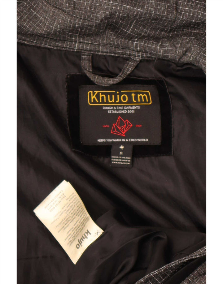 Jachetă parka cu glugă pentru femei KHUJO UK 14 Gri mediu Poliester color bloc