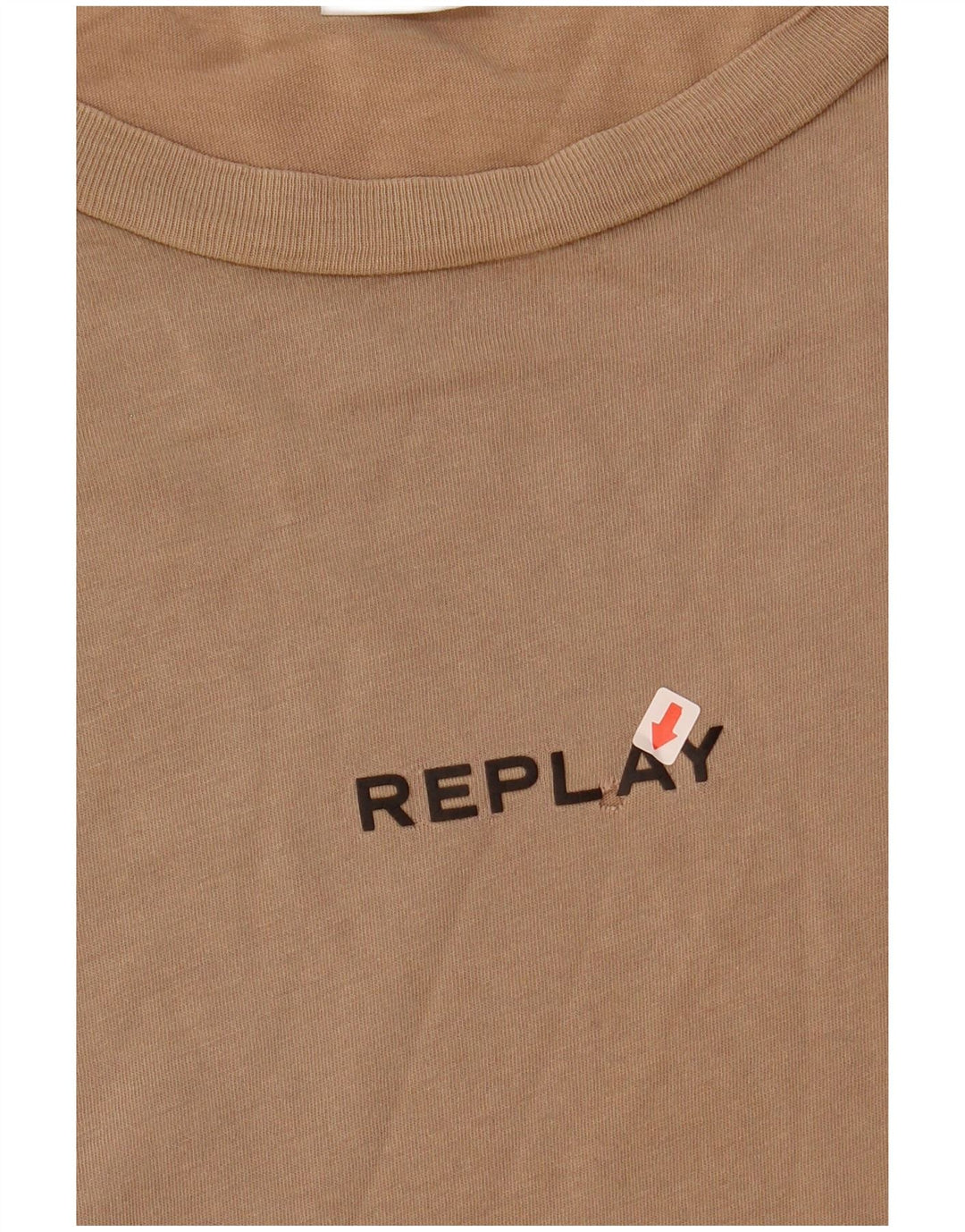 Tricou pentru bărbați Replay Top mare, bej, bumbac