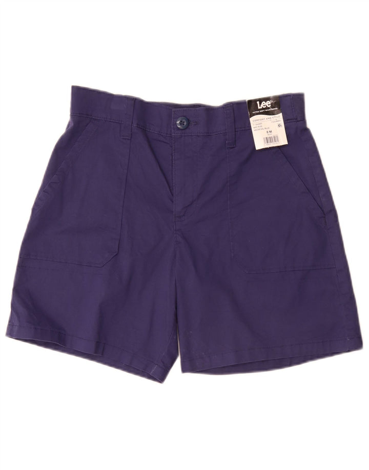 Pantaloni scurți chino cu talie medie Lee pentru femei US 8 Medium W30, bumbac bleumarin