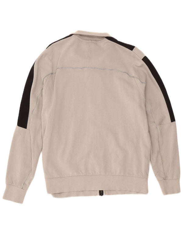 Jachetă de trening Puma pentru femei UK 16, mare, gri din bumbac color bloc