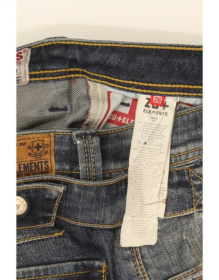 Zu Elements Blugi skinny distressed pentru femei W26 L31 bumbac albastru
