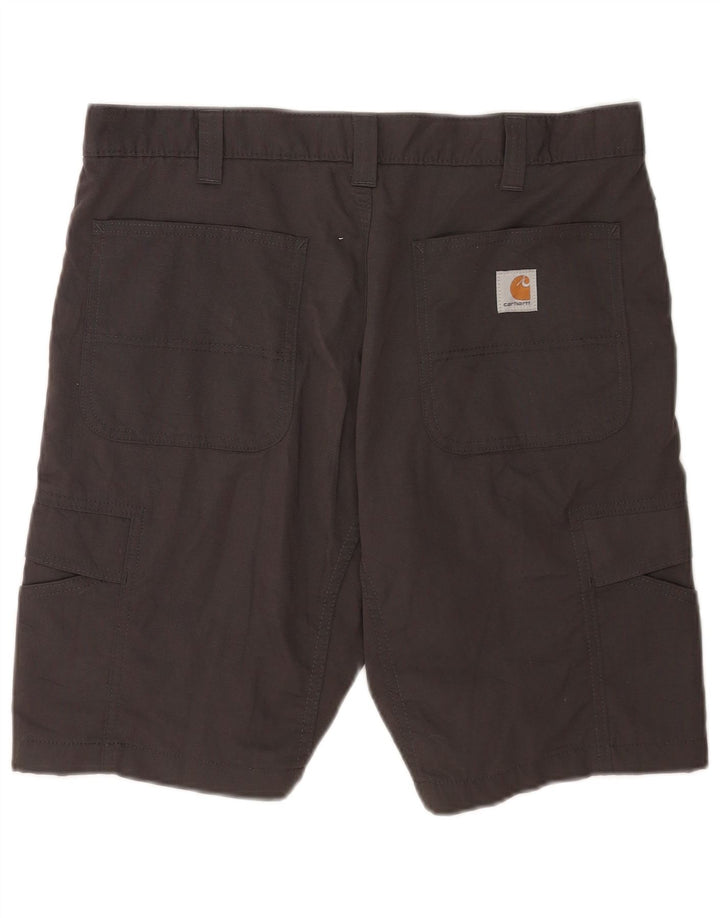 Pantaloni scurti Carhartt pentru bărbați, cu tăiere relaxată, W36, bumbac gri mare