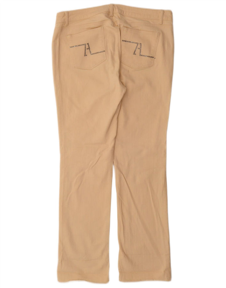 Blugi Zara Femei Bootcut EU 46 2XL W36 L31 Bej Bumbac