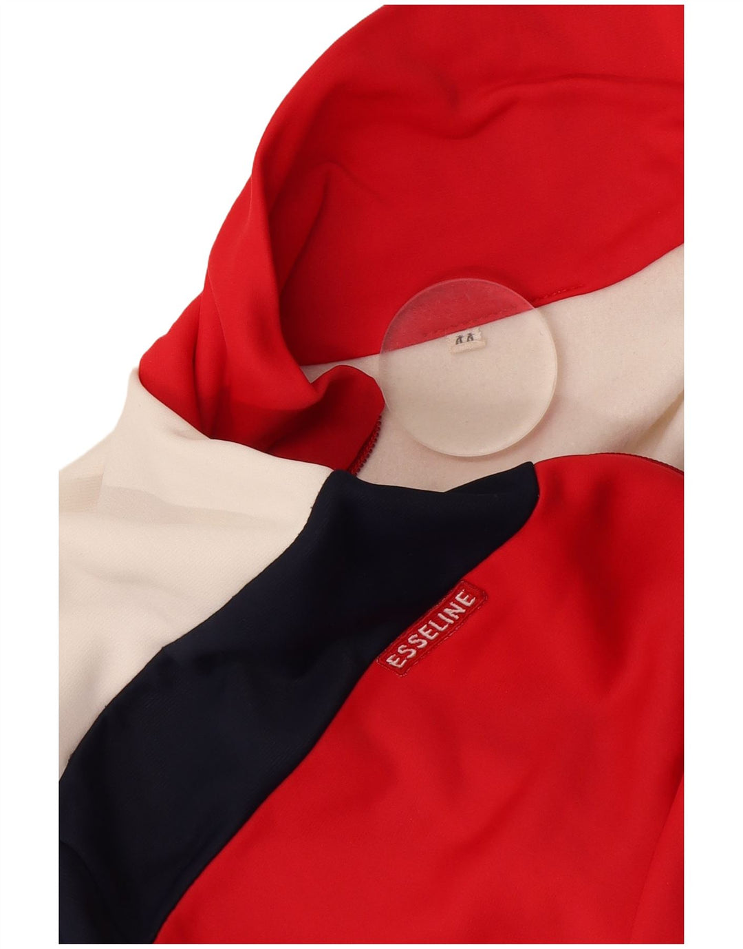 Jachetă de trening vintage pentru femei IT 44 XS Roșu Colorblock