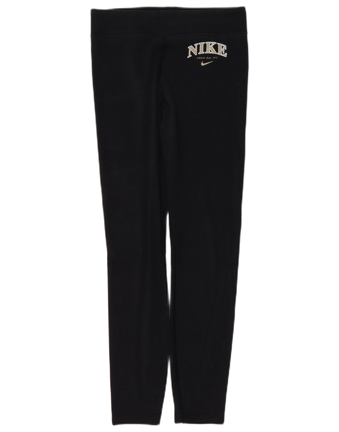 Leggings grafic NIKE pentru femei UK 14, bumbac mediu negru