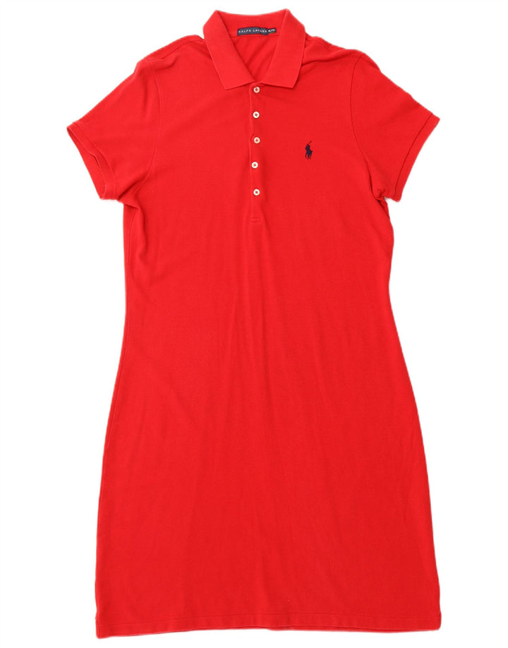 Rochie polo RALPH LAUREN pentru femei UK 18 XL Roșu