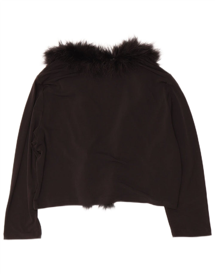 Top bolero pentru femei CALVIN KLEIN mâneci 3/4 UK 14 Poliester negru mare