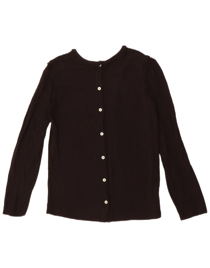 Bluză cămașă pentru femei Benetton UK 12 Medium Black