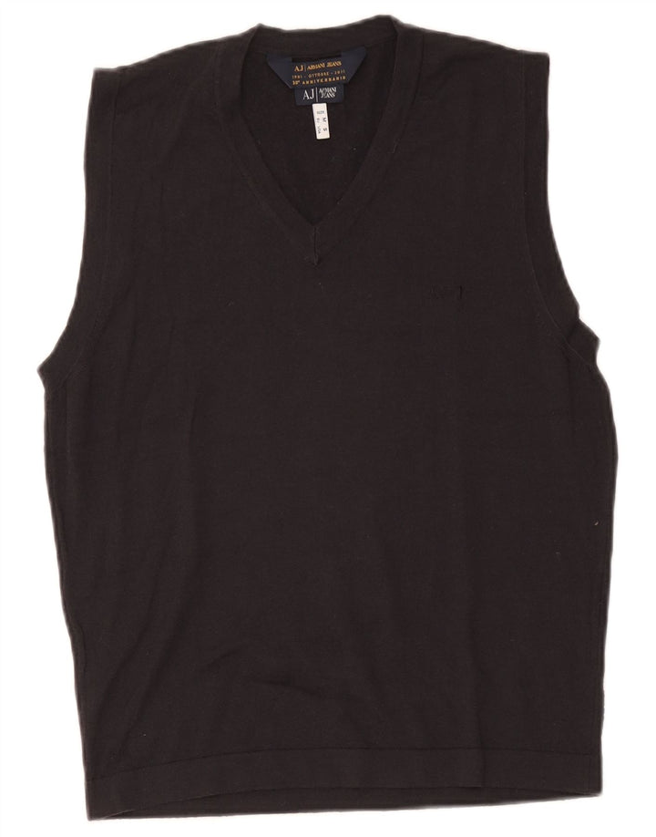 Armani Jeans Mens Vest Tank Top Medium Bleumarin