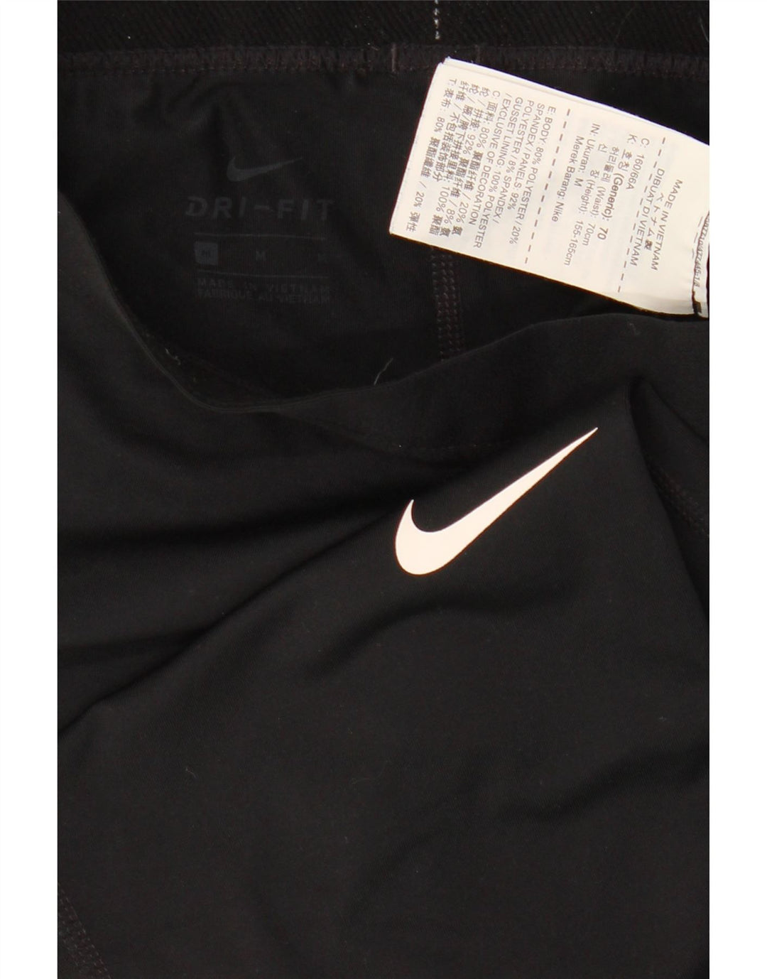 Leggings Nike Dri Fit Graphic pentru femei UK 12 Poliester mediu negru