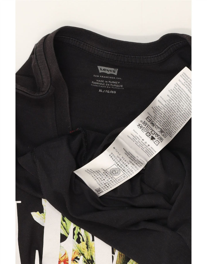 Tricou grafic pentru bărbați Levi's Top XL bumbac negru