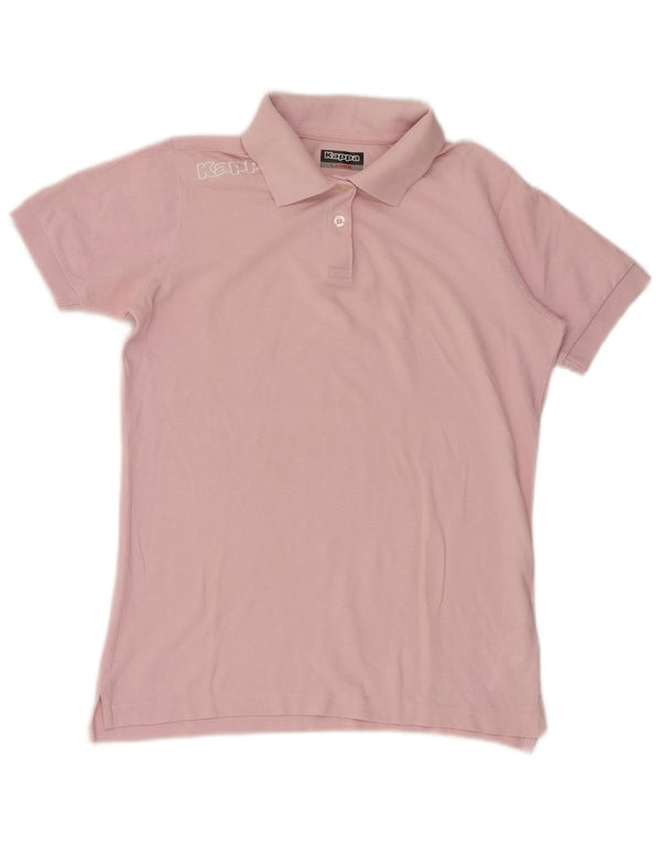 Tricou polo Kappa pentru femei UK 14, mare, roz din bumbac